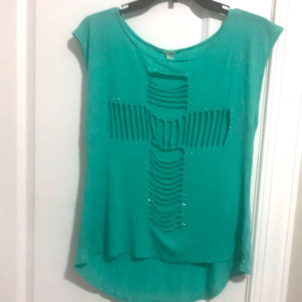 Topia M size Sleeveless tee with cutouts